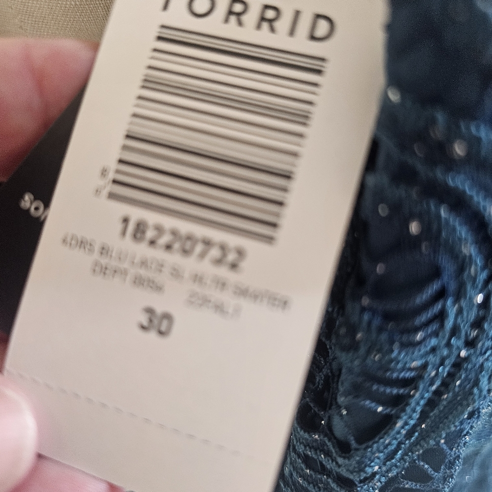 NWT Torrid Dress. Size 30. Teal. - Picture 8 of 9